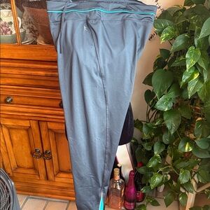 Danskin Now Women's Gray Joggers with Teal Accents